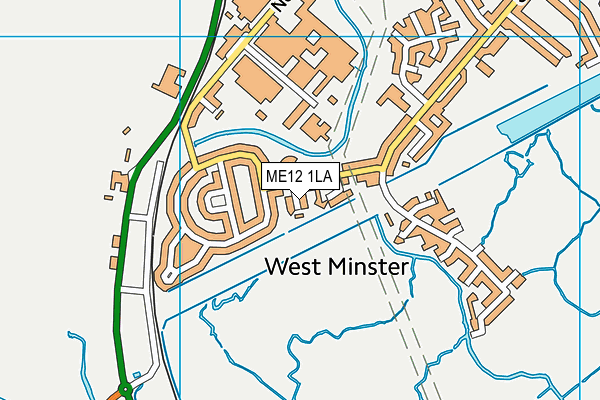ME12 1LA map - OS VectorMap District (Ordnance Survey)