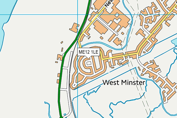 ME12 1LE map - OS VectorMap District (Ordnance Survey)