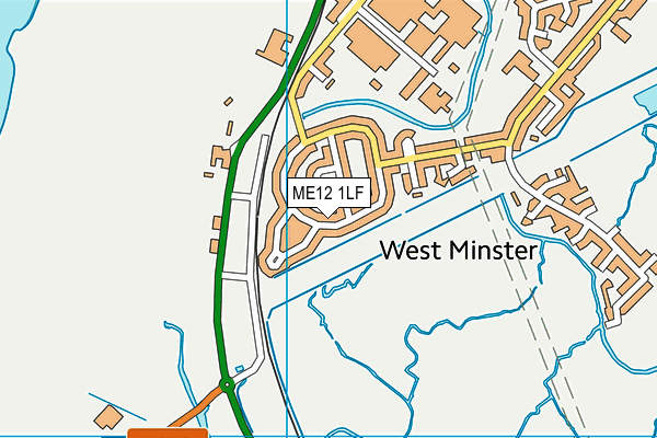 ME12 1LF map - OS VectorMap District (Ordnance Survey)