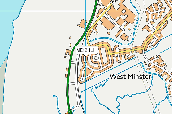 ME12 1LH map - OS VectorMap District (Ordnance Survey)