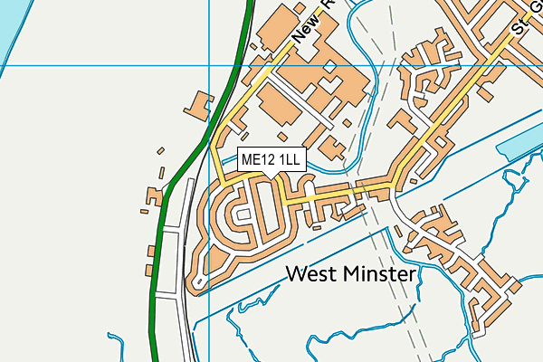 ME12 1LL map - OS VectorMap District (Ordnance Survey)