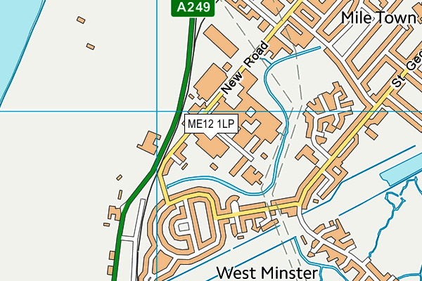 ME12 1LP map - OS VectorMap District (Ordnance Survey)