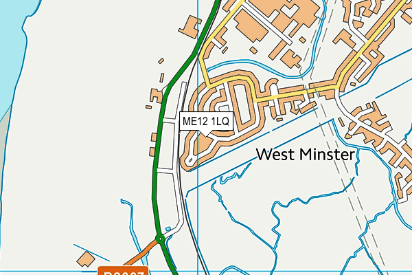 ME12 1LQ map - OS VectorMap District (Ordnance Survey)