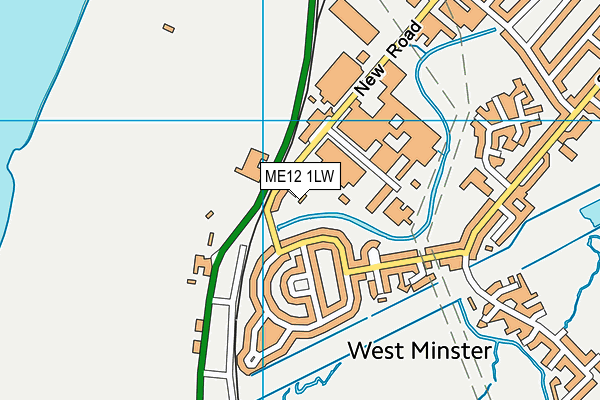 ME12 1LW map - OS VectorMap District (Ordnance Survey)