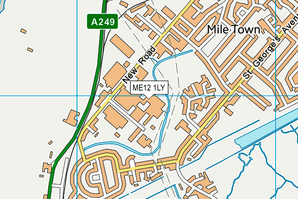 ME12 1LY map - OS VectorMap District (Ordnance Survey)