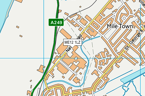 ME12 1LZ map - OS VectorMap District (Ordnance Survey)
