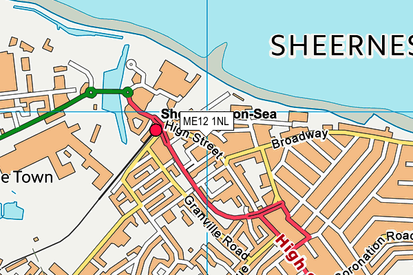 Map of SHEPPEY CAFE & RESTAURANT LTD at district scale