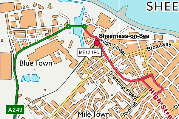 ME12 1PQ map - OS VectorMap District (Ordnance Survey)