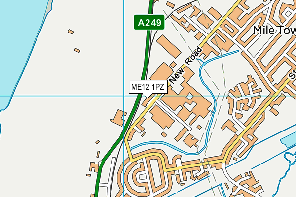 ME12 1PZ map - OS VectorMap District (Ordnance Survey)