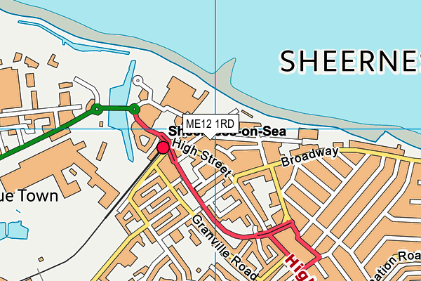 ME12 1RD map - OS VectorMap District (Ordnance Survey)