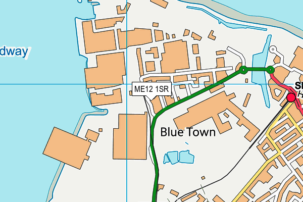 ME12 1SR map - OS VectorMap District (Ordnance Survey)