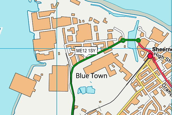 ME12 1SY map - OS VectorMap District (Ordnance Survey)