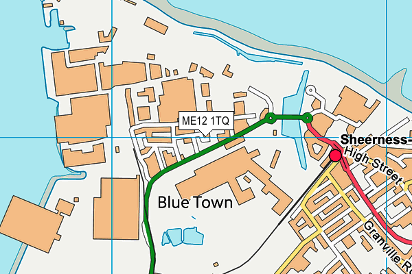 ME12 1TQ map - OS VectorMap District (Ordnance Survey)