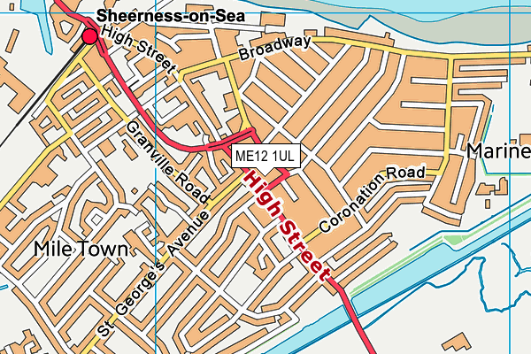 ME12 1UL map - OS VectorMap District (Ordnance Survey)