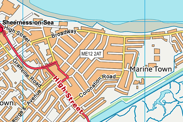 ME12 2AT map - OS VectorMap District (Ordnance Survey)