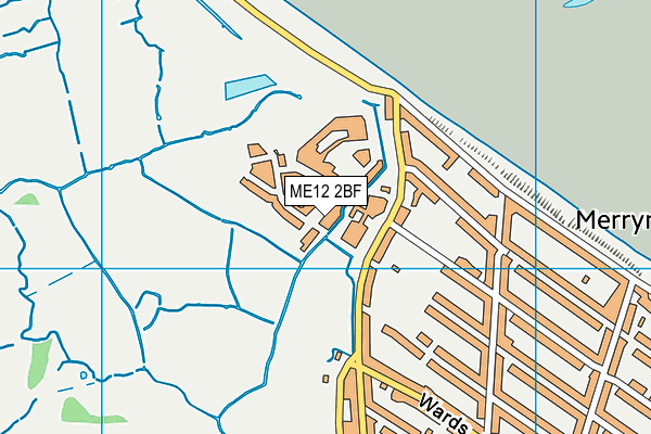 ME12 2BF map - OS VectorMap District (Ordnance Survey)