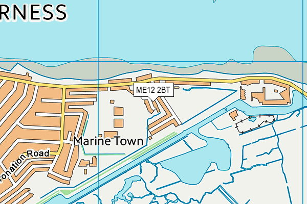 ME12 2BT map - OS VectorMap District (Ordnance Survey)