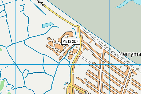 ME12 2DF map - OS VectorMap District (Ordnance Survey)