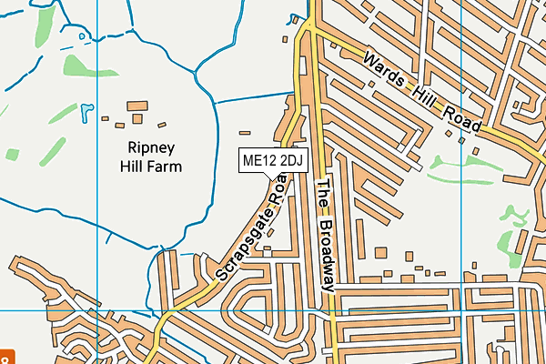 ME12 2DJ map - OS VectorMap District (Ordnance Survey)