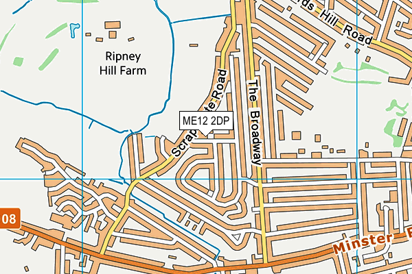 ME12 2DP map - OS VectorMap District (Ordnance Survey)