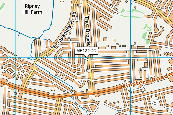 ME12 2DQ map - OS VectorMap District (Ordnance Survey)