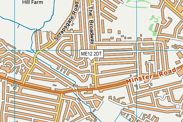 ME12 2DT map - OS VectorMap District (Ordnance Survey)