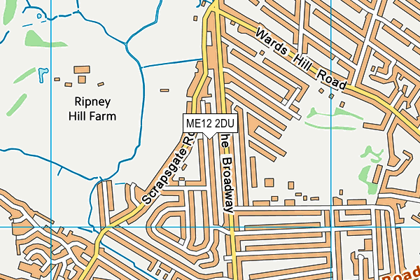 ME12 2DU map - OS VectorMap District (Ordnance Survey)