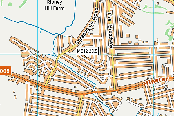 ME12 2DZ map - OS VectorMap District (Ordnance Survey)