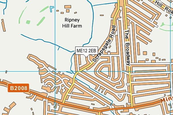 ME12 2EB map - OS VectorMap District (Ordnance Survey)