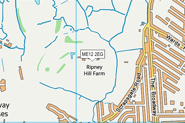 ME12 2EG map - OS VectorMap District (Ordnance Survey)