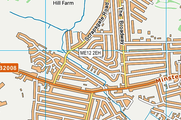 ME12 2EH map - OS VectorMap District (Ordnance Survey)