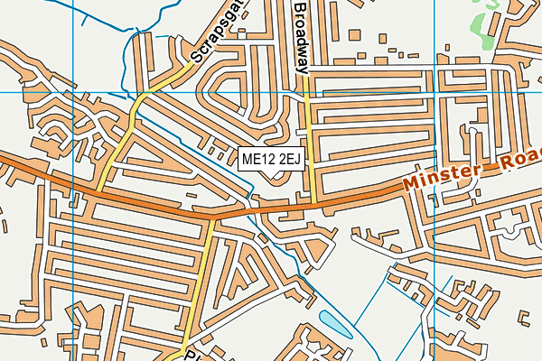 ME12 2EJ map - OS VectorMap District (Ordnance Survey)
