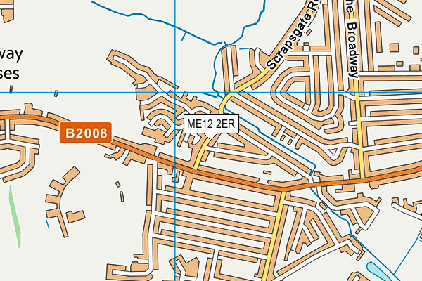 ME12 2ER map - OS VectorMap District (Ordnance Survey)