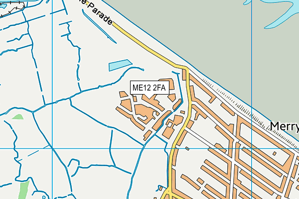 ME12 2FA map - OS VectorMap District (Ordnance Survey)