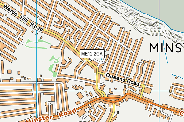 ME12 2GA map - OS VectorMap District (Ordnance Survey)