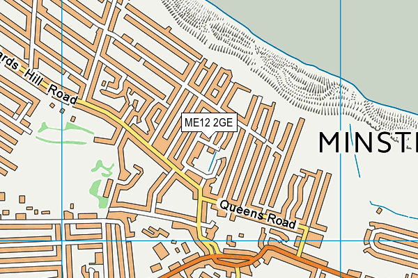 ME12 2GE map - OS VectorMap District (Ordnance Survey)