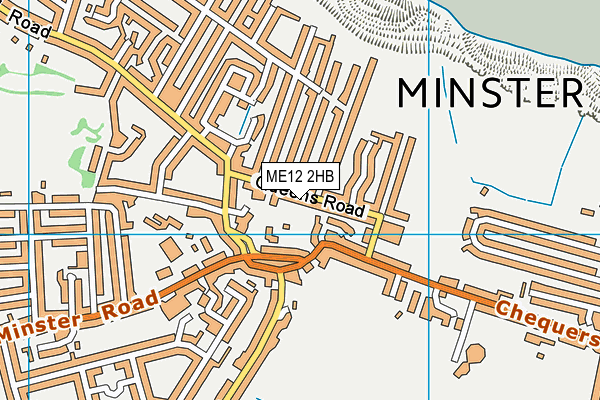 ME12 2HB map - OS VectorMap District (Ordnance Survey)