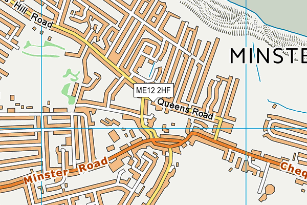ME12 2HF map - OS VectorMap District (Ordnance Survey)