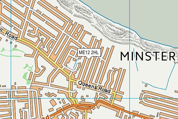 ME12 2HL map - OS VectorMap District (Ordnance Survey)