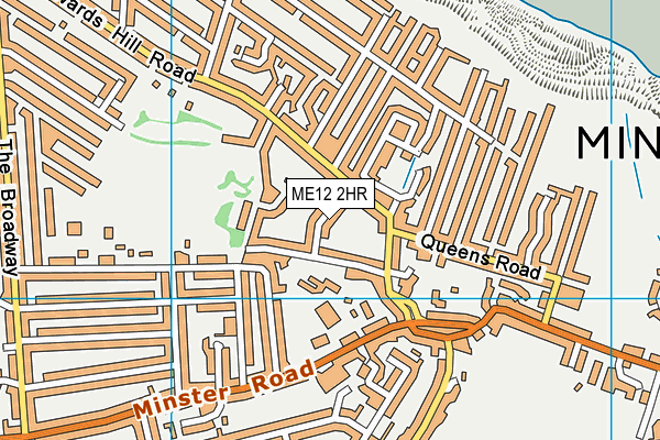 ME12 2HR map - OS VectorMap District (Ordnance Survey)