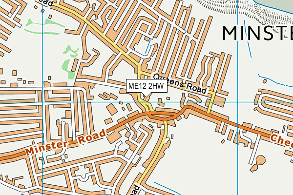 ME12 2HW map - OS VectorMap District (Ordnance Survey)