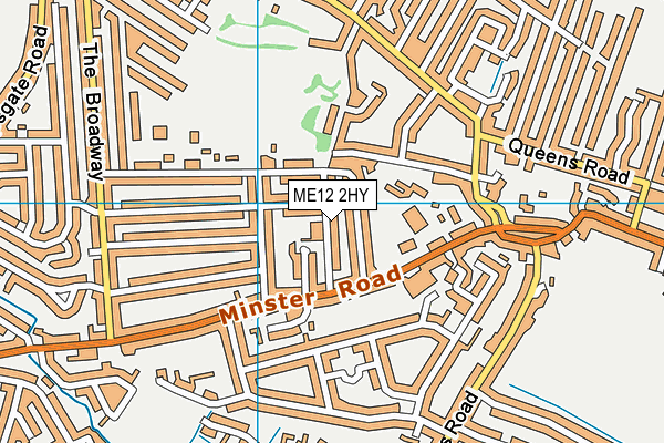 ME12 2HY map - OS VectorMap District (Ordnance Survey)