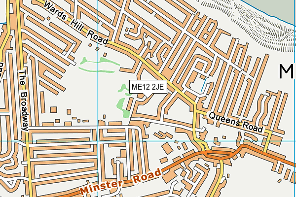 ME12 2JE map - OS VectorMap District (Ordnance Survey)