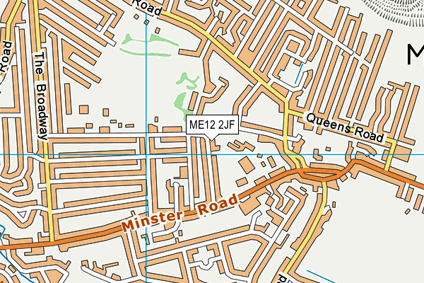 ME12 2JF map - OS VectorMap District (Ordnance Survey)