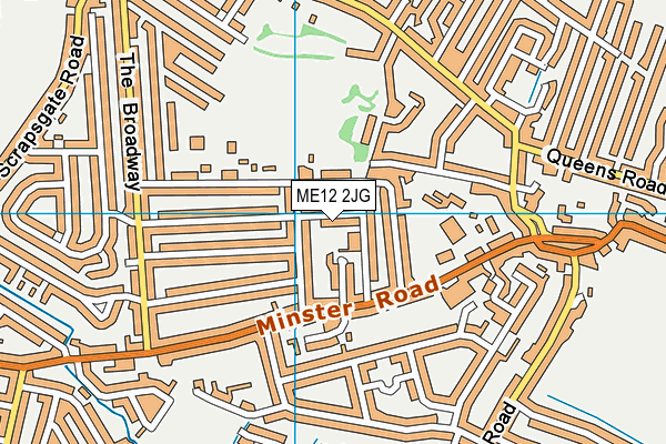 ME12 2JG map - OS VectorMap District (Ordnance Survey)