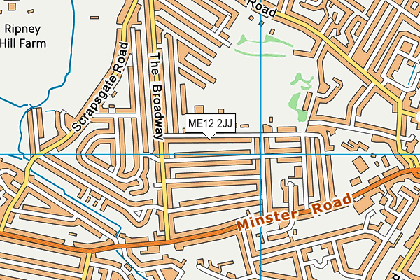 ME12 2JJ map - OS VectorMap District (Ordnance Survey)