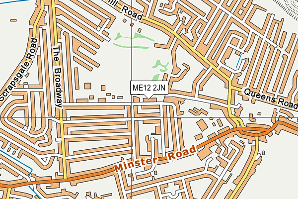 ME12 2JN map - OS VectorMap District (Ordnance Survey)