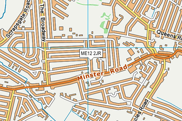 ME12 2JR map - OS VectorMap District (Ordnance Survey)