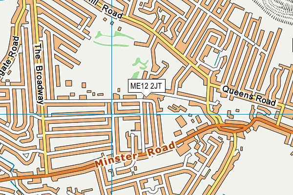 ME12 2JT map - OS VectorMap District (Ordnance Survey)