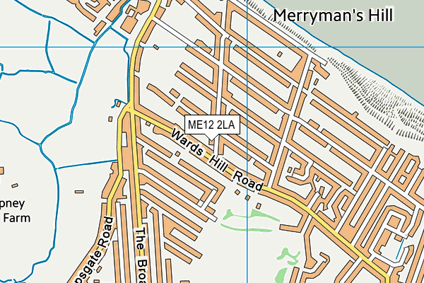 ME12 2LA map - OS VectorMap District (Ordnance Survey)